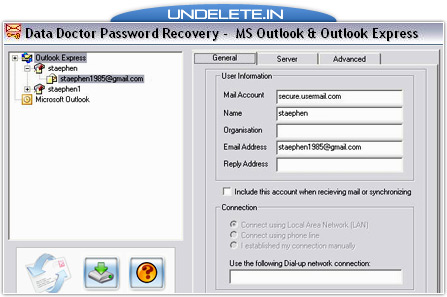 Outlook Express Password Recovery Software