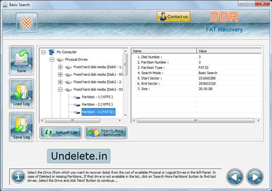 Fat Undelete 4.0.1.6 screenshot