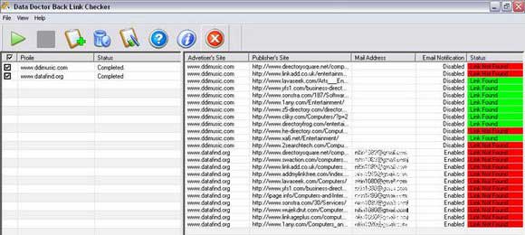 Screenshot of Backlinks Checker Tool