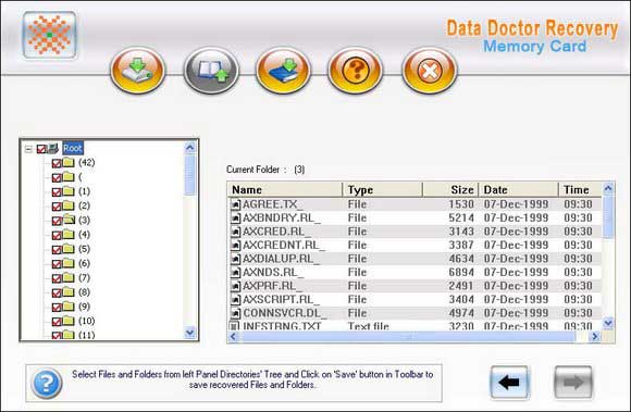 Undelete memory card files