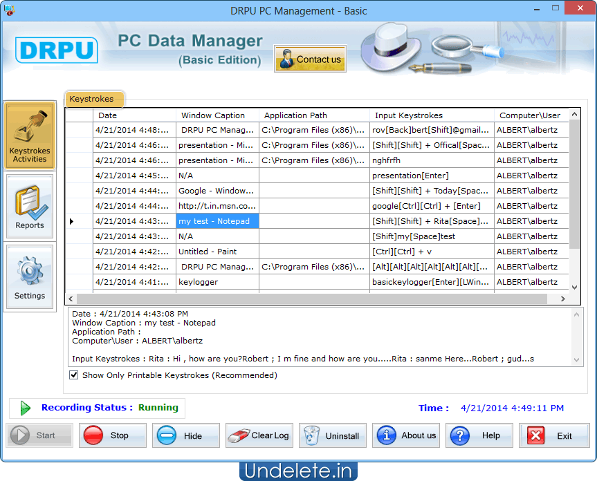 Key Logger Software