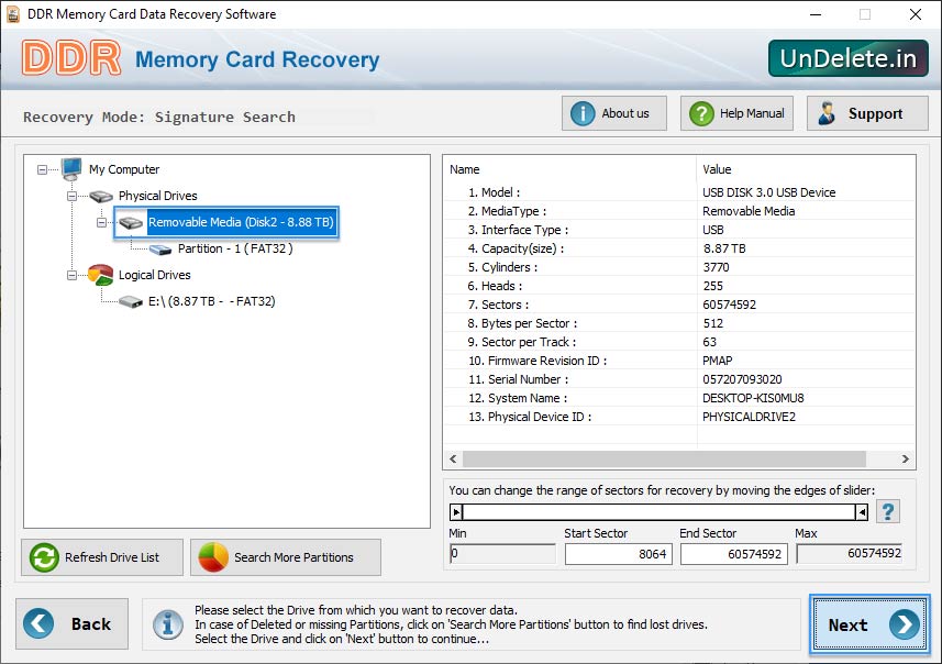 Memory Card Undelete Software