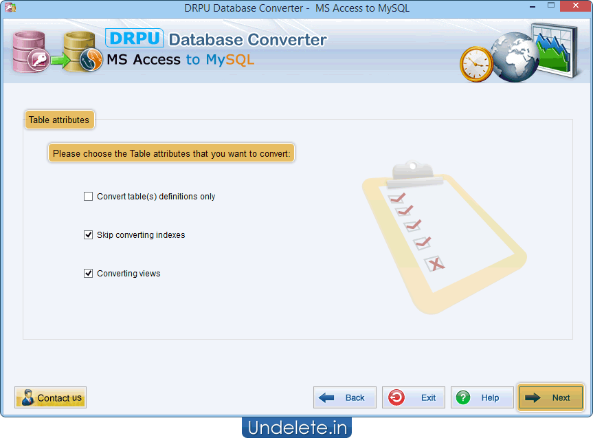 Database Converter Software - MS Access to MySQL