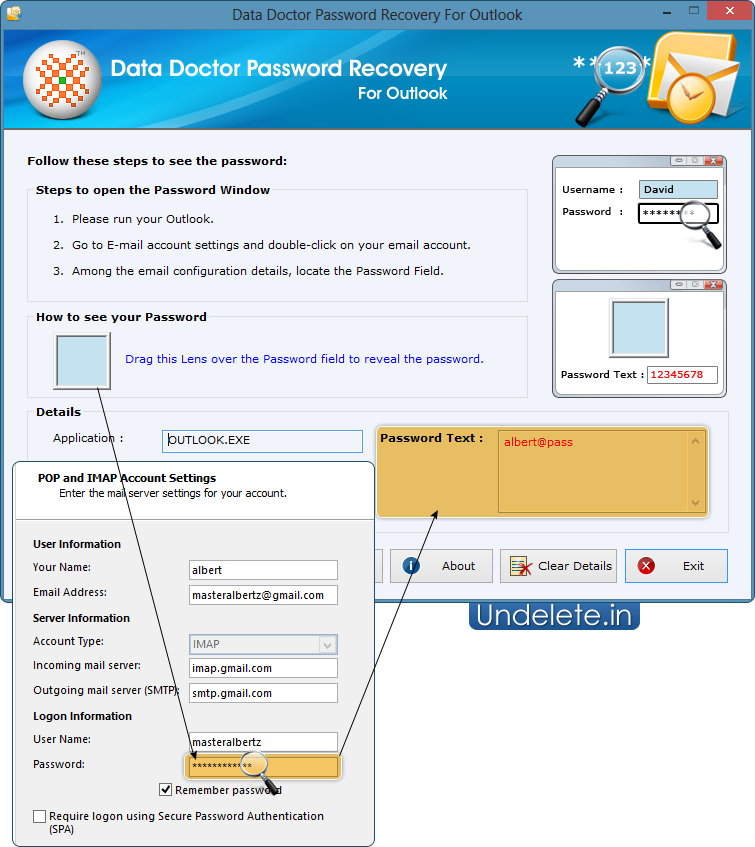 Outlook Express Password Recovery Software