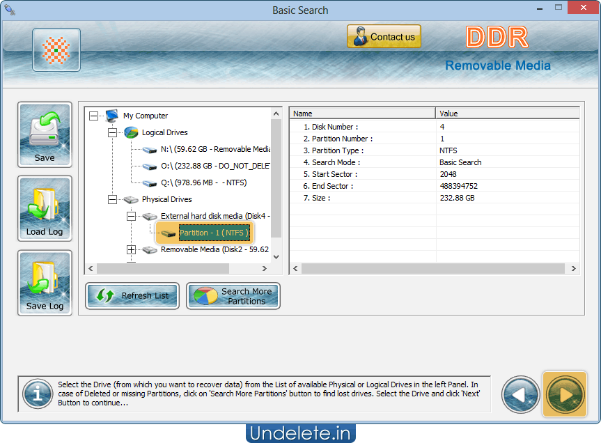 Removable Media Undelete Software