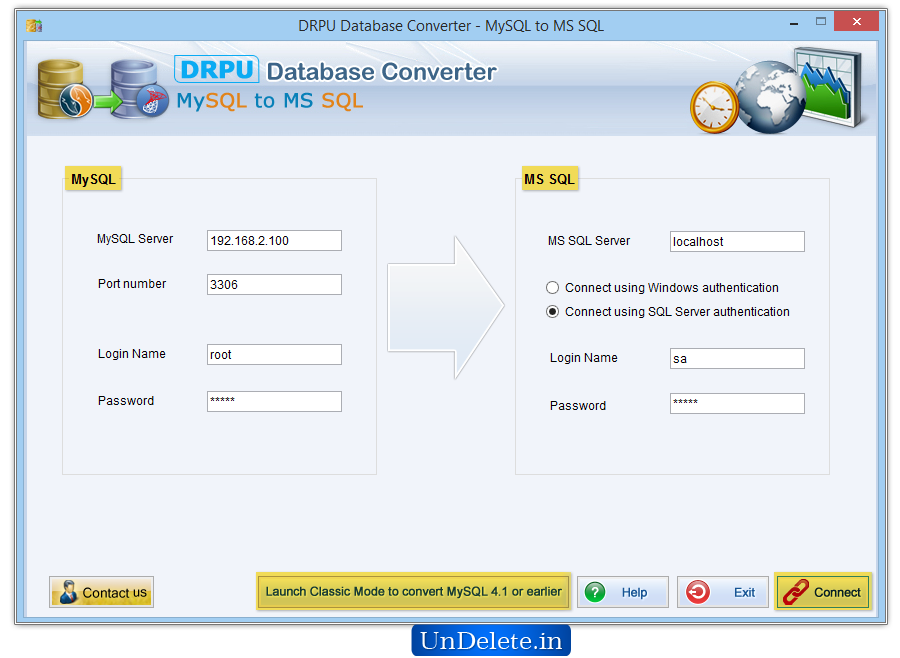  Database Converter Software - MySQL to MS SQL