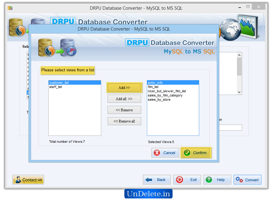 Database Converter Software - MS SQL to MySQL