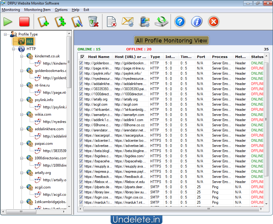 Website Monitoring Software